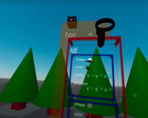 POPO being used to make VR trees